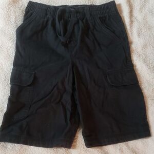 Classic Black Kids Cargo Shorts